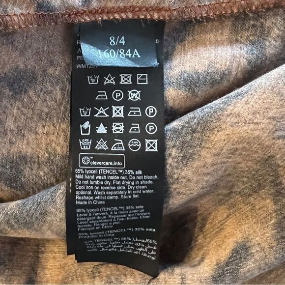 AllSaints Penny Grizedale Cat Print Wrap Front Blouse - Picture 7 of 8